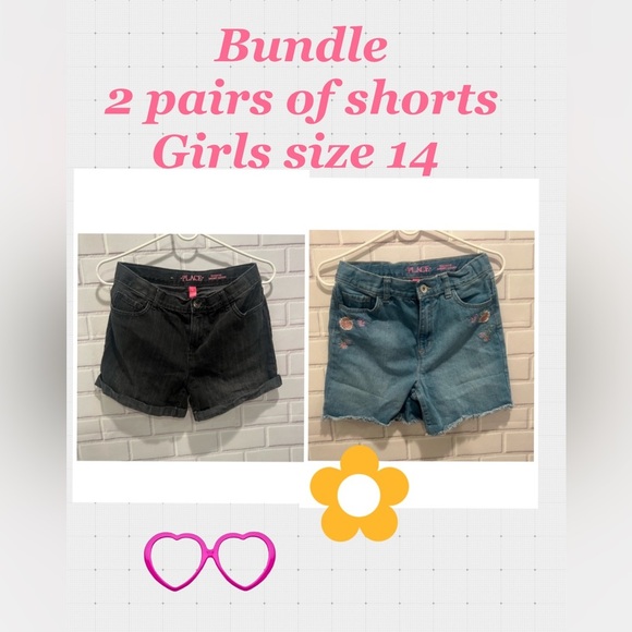 BUNDLE $18 CHILDRENS PLACE 2 pairs of shirts girls/size 14 - Picture 1 of 12